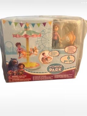 SALE!! Wonder Park Flying Fish Carousel Playset - Aqua & Orange